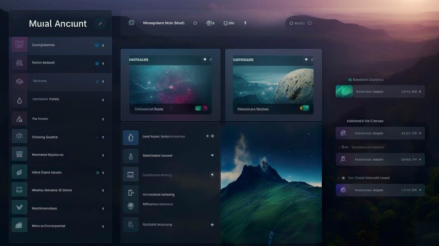 Close-up of Steam Deck screen showing redesigned game library with background artwork